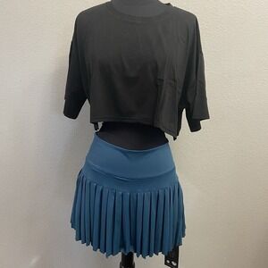 Women's Pleated Tennis/Golf Skort w/ pockets Size‎ XL Teal New With Tags